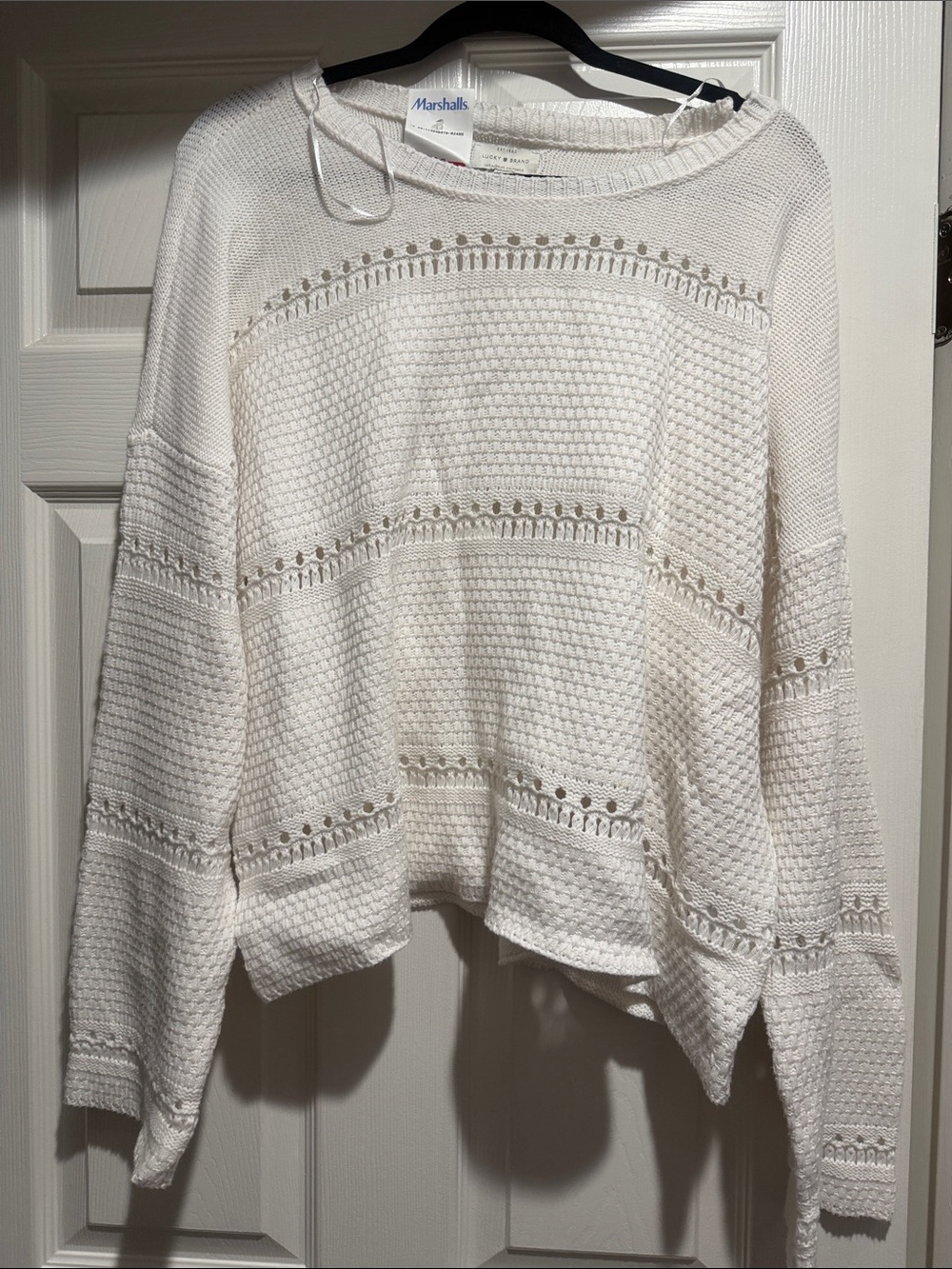 Lucky brand sweater sz xl white
